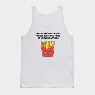 Funny Cute French Fries Meme Tank Top